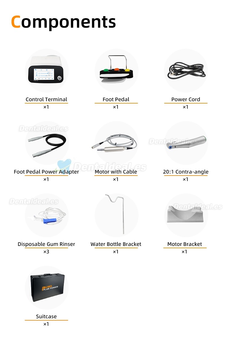 Pluspower®Ai Touch Sistema de cirugía de implante motor sin escobillas dental con contraángulo 20:1